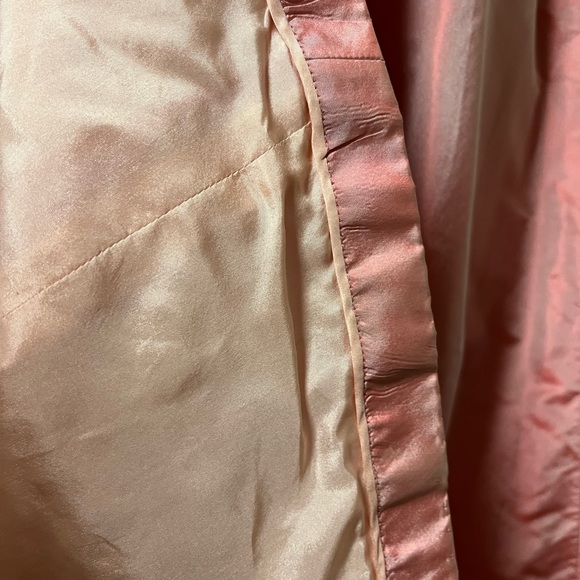 Badgley Mischka Y2K vintage 100% silk gown size 8 coral embellished floor length - Picture 10 of 16